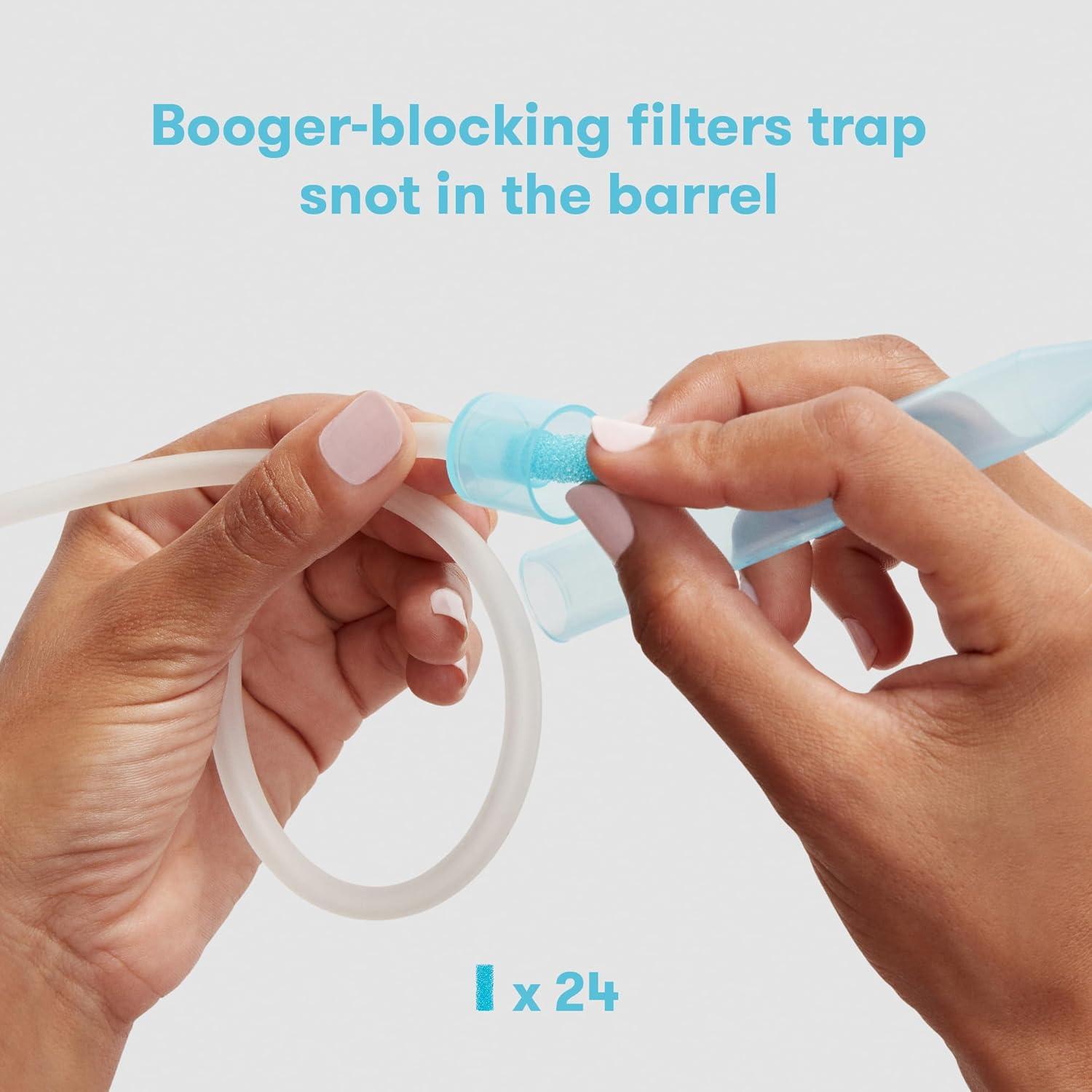 imageFrida Baby Saline Kit Includes NoseFrida Nasal Aspirator for Baby Baby Nose Sucker Saline Nasal Spray for Babies with 10 Extra Hygiene Filters Nasal Spray Decongestant 068 fl oz20 Count Pack of 1