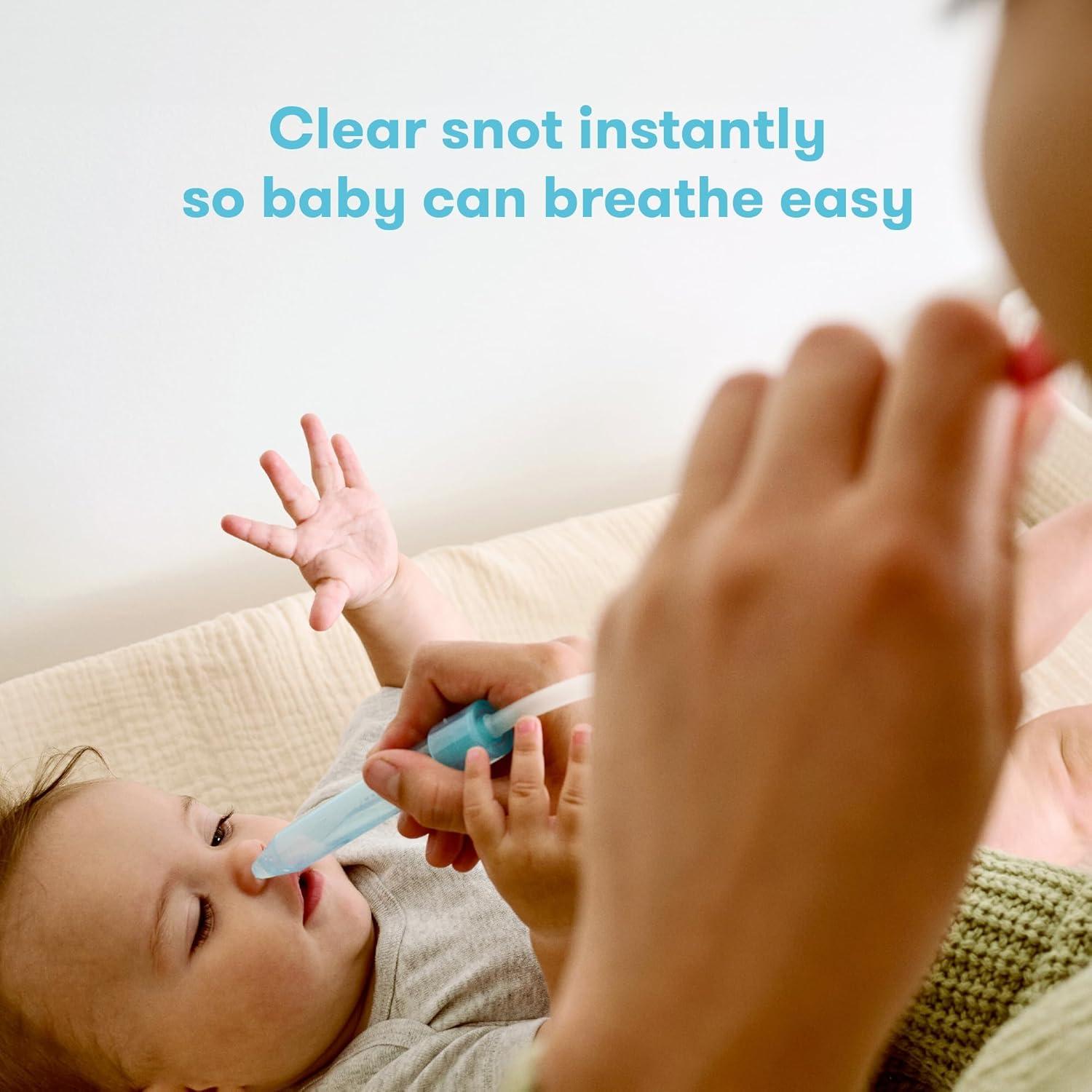 imageFrida Baby Saline Kit Includes NoseFrida Nasal Aspirator for Baby Baby Nose Sucker Saline Nasal Spray for Babies with 10 Extra Hygiene Filters Nasal Spray Decongestant 068 fl ozNoseFrida  10 Filters  Saline