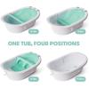 imageFrida Baby 4in1 GrowwithMe Baby Bathtub Baby Tub for Newborns to Toddler with Removable Bath Seat ampamp Backrest for Bath Support in TubBath Tub