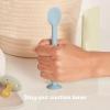 imageFrida Baby Diaper Cream Spatula 100 Silicone Butt Spatula for Baby Diaper Cream Applicator for Easy  Clean Use of Butt Paste ampamp Diaper Rash Cream BPA Free PinkBlue