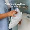 imageFrida Baby FoldandGo Portable Potty Seat for Toilet Foldable Travel Potty Seat for Toddler Fits Round ampamp Oval Toilets NonSlip Base Handles Includes Free Travel Bag