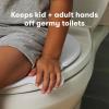 imageFrida Baby FoldandGo Portable Potty Seat for Toilet Foldable Travel Potty Seat for Toddler Fits Round ampamp Oval Toilets NonSlip Base Handles Includes Free Travel Bag