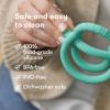 imageFrida Baby GetAGrip BabyTeether for Teething Relief  100 FoodGrade Silicone Teething Toys for Baby 06 12 18 Months Infant BPAFree PVCFree  PinkMuted Teal