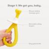 imageFrida Baby GrowwithMe Baby Toothbrush Training Set  Infant to Toddler Toothbrush 012 months Cleans All Sides at Once Oral Care for Sensitive Gums  YellowGrowwithMe Toothbrush Set 6M