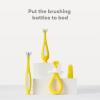 imageFrida Baby GrowwithMe Baby Toothbrush Training Set  Infant to Toddler Toothbrush 012 months Cleans All Sides at Once Oral Care for Sensitive Gums  YellowBaby Training Toothbrush 6M