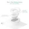 imageFrida Baby Potty Cleanup Essentials LeakProof Potty Liners and Disposable Floor Pads for Potty Training 15 Potty Liners  10 Mess MatsPotty Cleanup Essentials