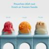imageFrida Baby Push Pop Feeder Baby Fruit Food Feeder to Safely Introduce New Foods Fresh  Frozen Silicone BPA Free Dishwasher Safe  3 Count BlueBlue