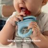 imageFrida Baby Push Pop Feeder Baby Fruit Food Feeder to Safely Introduce New Foods Fresh  Frozen Silicone BPA Free Dishwasher Safe  3 Count BlueBlue