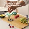 imageFrida Baby Push Pop Feeder Baby Fruit Food Feeder to Safely Introduce New Foods Fresh  Frozen Silicone BPA Free Dishwasher Safe  3 Count BlueTeal