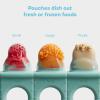 imageFrida Baby Push Pop Feeder Baby Fruit Food Feeder to Safely Introduce New Foods Fresh  Frozen Silicone BPA Free Dishwasher Safe  3 Count BlueTeal
