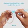imageFrida Baby Saline Kit Includes NoseFrida Nasal Aspirator for Baby Baby Nose Sucker Saline Nasal Spray for Babies with 10 Extra Hygiene Filters Nasal Spray Decongestant 068 fl ozNosefrida  24 Filters