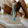 imageFrida Baby TripleAngle Toothhugger Training Toddler Toothbrush  Toddler Toothbrush 2 Years and Up Cleans All Sides at Once  2 Pack Yellow  PinkBlue