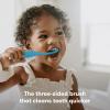 imageFrida Baby TripleAngle Toothhugger Training Toddler Toothbrush  Toddler Toothbrush 2 Years and Up Cleans All Sides at Once  2 Pack Yellow  PinkBlue