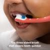 imageFrida Baby TripleAngle Toothhugger Training Toddler Toothbrush  Toddler Toothbrush 2 Years and Up Cleans All Sides at Once  2 Pack Yellow  PinkPink  Blue