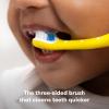 imageFrida Baby TripleAngle Toothhugger Training Toddler Toothbrush  Toddler Toothbrush 2 Years and Up Cleans All Sides at Once  2 Pack Yellow  PinkYellow  Blue