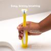 imageFrida Baby TripleAngle Toothhugger Training Toddler Toothbrush  Toddler Toothbrush 2 Years and Up Cleans All Sides at Once  2 Pack Yellow  PinkYellow  Pink