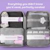 imageFrida Mom 30pc PrePacked Hospital ampamp Diaper Bag Essentials Gift Set Includes Labor Postpartum ampamp Newborn Grooming Kit in One Easy to Organize with Removable Toiletry Bags ampamp Suitcase StrapCSection