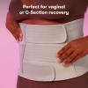 imageFrida Mom Belly Binder Postpartum Essentials for Natural and CSection Recovery Adjustable Compression Wrap After Birth Brace Abdominal Band 9quot High