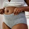 imageFrida Mom Womens Postpartum Underwear for CSection Recovery Disposable High Waist Seamless with Stretchy Support Postpartum Essentials Size Petite Waist 23quot34quot Stretched 8 Count GrayGrey