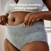 imageFrida Mom Womens Postpartum Underwear for CSection Recovery Disposable High Waist Seamless with Stretchy Support Postpartum Essentials Size Petite Waist 23quot34quot Stretched 8 Count GrayGrey
