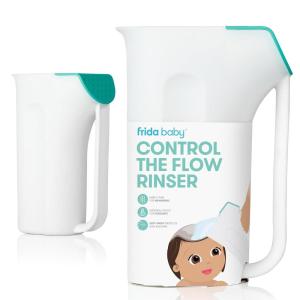 imageFrida Baby Control The Flow Bathtub Sprayer Attachment for Baby Bathtub Shower Head with Scalp Massager Control Waterflow with 2 Pressure ModesRinser