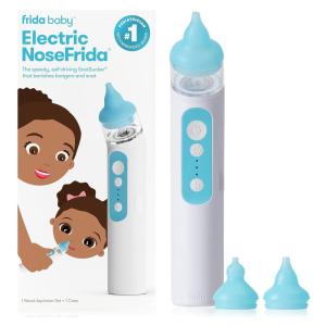 imageFrida Baby Electric NoseFrida Nasal Aspirator for Baby Nose Sucker for Baby ampamp Toddler Upgraded Nasal Aspirator for Congestion  Allergy Relief with 3 Suction Levels 2 Silicone Tips USBElectric