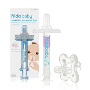 imageFrida Baby Medicine Pacifier Syringe AccuDose Paci Medi Frida Dispenser for Mess ampamp Fuss Free Use Made in USAMediFrida the AccuDose Pacifier