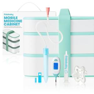 imageFrida Baby Mobile Medicine Cabinet Travel Kit Baby Essentials Gift Set Includes NoseFrida Snotsucker Rectal Thermometer MediFrida Medicine Dispenser with Portable Carrying Case