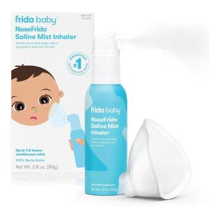 imageFrida Baby NoseFrida Saline Mist Nasal Inhaler Decongestant Spray for Congestion ampamp Allergy Relief for Babies  Kids Nasal Saline Spray Soothes Stuffy Nose ampamp Sore Throat Includes Mask Made in USA