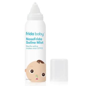 imageFrida Baby NoseFrida Saline Mist Spray Baby Saline Nasal Spray Decongestant for Allergy Relief and Congestion Relief to Soften Nasal Passages 34 flozMist