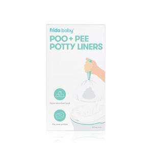 imageFrida Baby Poo  Pee Potty Liners LeakProof SuperAbsorbent Liners Potty Bags Fits Most Potty Chairs for Easy Cleanup 30 Count30 Count Pack of 12