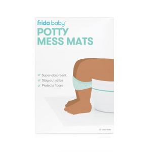imageFrida Baby Potty Cleanup Essentials LeakProof Potty Liners and Disposable Floor Pads for Potty Training 15 Potty Liners  10 Mess MatsPotty Mess Mats