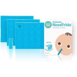 imageFrida Baby Saline Kit Includes NoseFrida Nasal Aspirator for Baby Baby Nose Sucker Saline Nasal Spray for Babies with 10 Extra Hygiene Filters Nasal Spray Decongestant 068 fl oz60 Filters