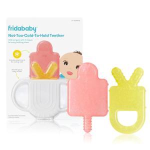 imageFrida Baby Silicone Teething Toys 4in1 Teether for Babies ampamp Infants Teething Relief for 018 Months NotTooColdtoHold Baby Teether BPAFree1 Count Pack of 1
