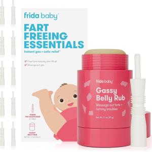 imageFrida Baby Windi Gas Passer Baby Gas Relief Colic Baby Relief Made in USA 100 Natural Safe ampamp Effective Instant Constipation Relief for Babies ampamp Infants 10ctWindi 10ct  Gassy Belly Rub