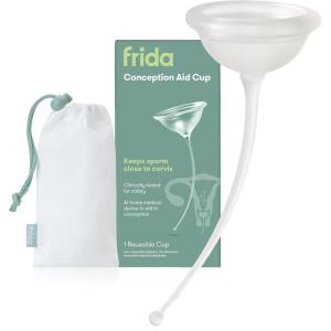 imageFrida Fertility Conception Aid Cup Keeps Sperm Close to Cervix Natural Pregnancy Support for Family Planning Soft Flexible Silicone Reusable Conception Cup and Storage Bag
