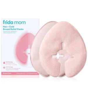 imageFrida Mom Breast Therapy Packs Breast Pads Cold ampamp Hot Pack for Pain Relief Breastfeeding Essentials for Lactation Support Mastitis Engorgement and Pump Aid Postpartum Recovery 2pk
