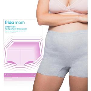 imageFrida Mom Postpartum Underwear Disposable Boyshort Panties Seamless Stretch Support New Mom EssentialsGrey