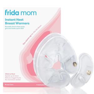 imageFrida Mom Instant Heating Pads for Breasts Reusable ClicktoHeat Relief Breastfeeding Essentials  2 Small ampamp 2 Large Heat Pads 4pc set
