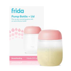 imageFrida Mom 2in1 Manual Breast Pump Silicone Bottle  Replacement Lid Milk Collector for Breastfeeding 5oz
