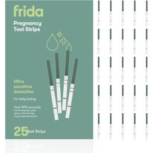 imageFrida Fertility Pregnancy Test Strips Over 99 Accurate HCG Test Strips Ultra Sensitive Early Detection Easy at Home Pregnancy Test Strips for Family Planning Quick Results  25 Test Strips25 Count Pack of 1