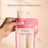 imageFrida Mom Breastmilk Storage Bags 50ct Standard Freeze amp Thaw Milk Bags for Breastmilk Leakproof Seal Perfect Pour Spout Precise Portions No Slip Finger Grip BPA Free 6oz Bag50ct Split Stash
